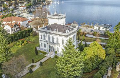Historische Villa kaufen 28040 Lesa, Piemont:  Drohne