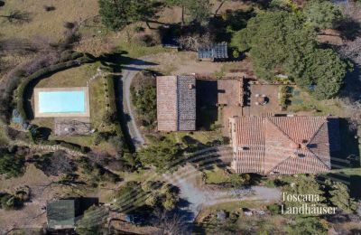 Landhaus kaufen Gaiole in Chianti, Toskana:  RIF 3041 Blick von oben