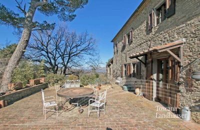 Landhaus kaufen Gaiole in Chianti, Toskana:  RIF 3041 Terrasse