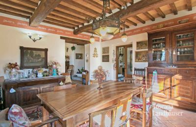 Landhaus kaufen Gaiole in Chianti, Toskana:  RIF 3041 Essbereich