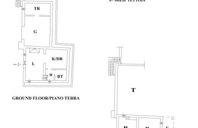 Landhaus kaufen Gaiole in Chianti, Toskana:  RIF 3041 Grundriss Dependance