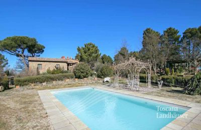 Landhaus kaufen Gaiole in Chianti, Toskana:  RIF 3041 Pool und Gazzebo