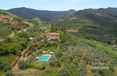 Landhaus kaufen Loro Ciuffenna, Toskana:  RIF 3098 Blick auf Rusticos