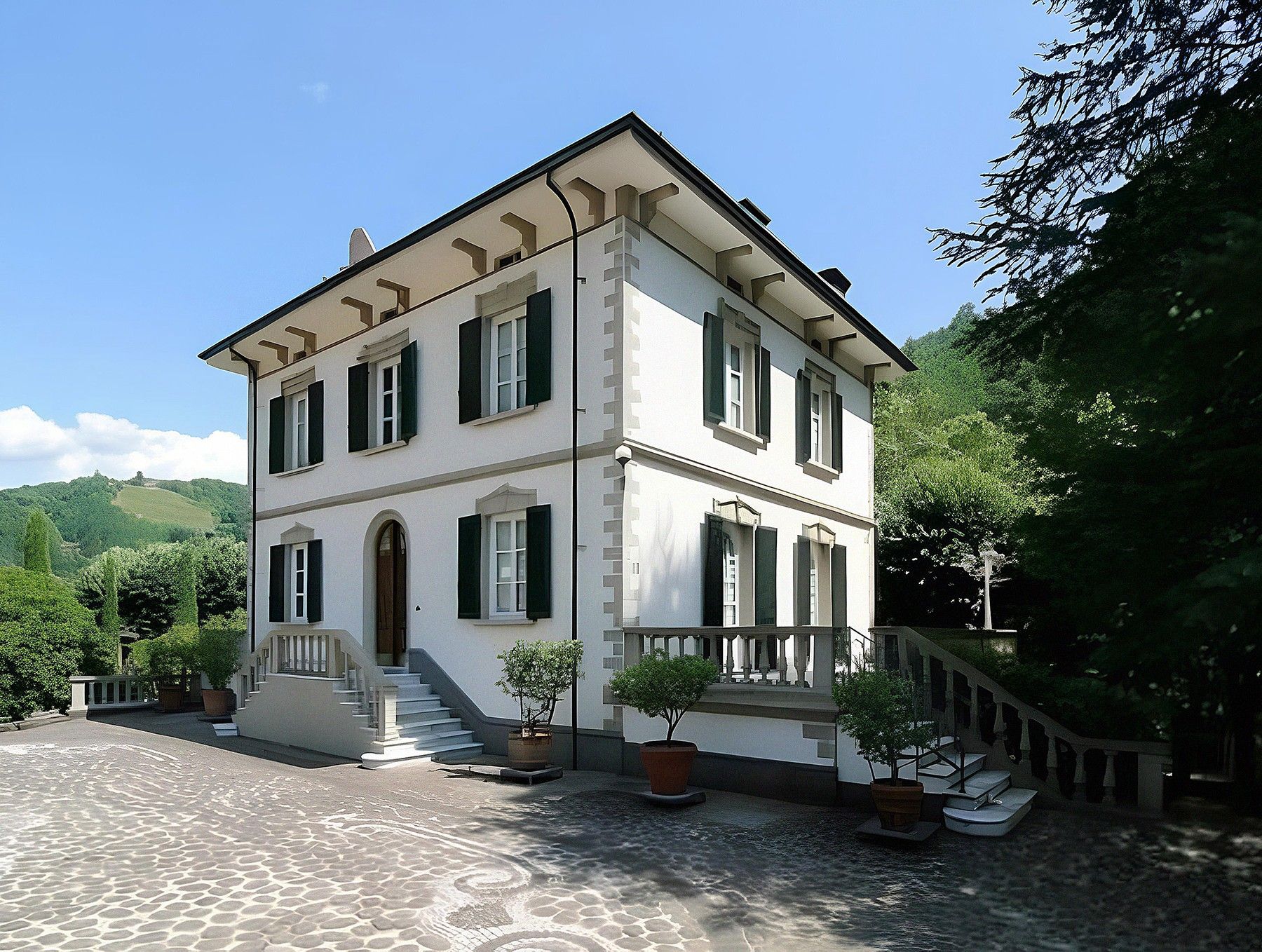 Photos Toskana-Anwesen in Bagni di Lucca mit Herrenhaus, Bauernhaus und Park