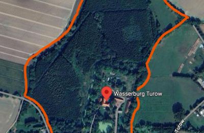 Château médiéval à vendre 18513 Glewitz, Mecklembourg-Poméranie-Occidentale, Grundstückseinzeichnung-Quelle: google-maps