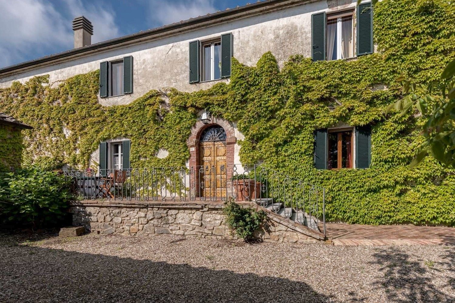Fotos Weiler bei Murlo in der Toskana mit Blick über die Hügel von Siena