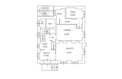 Historische Villa kaufen 28838 Stresa, via Principe di Piemonte, Piemont, Floorplan Groundfloor