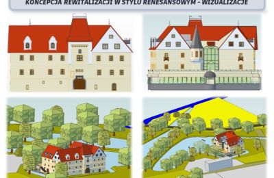 Schloss erwerben Komorowice, Wrocławska 27, Niederschlesien, Visualisierung