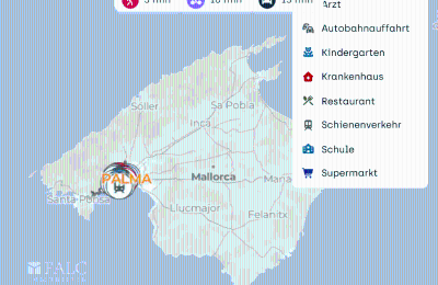Historische Villa kaufen Palma, Balearische Inseln, Lageplan