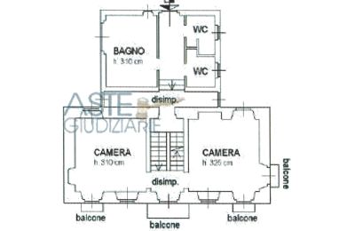 Proprietà Oggebbio, Pianta del piano 2