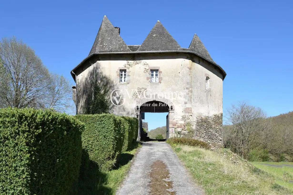 Immagini Château médiéval inscrit MH avec tour, donjon sur 7,11 hectares- Corrèze