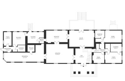 Liegenschaft Strzegocin, Grundriss 1