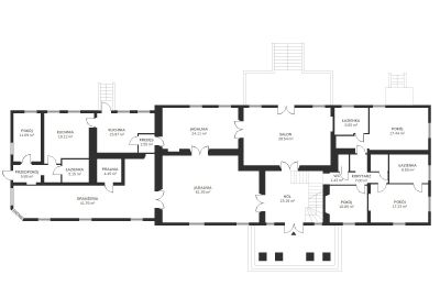 Liegenschaft Strzegocin, Plan d'étage 1