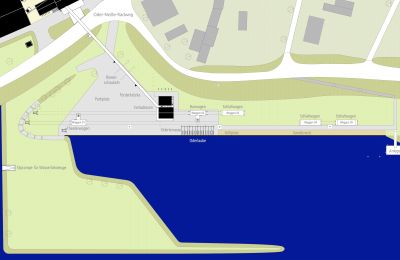 Historische Liegenschaft erwerben 15324 Groß Neuendorf, Hafenstraße 1A, Brandenburg, Lageplan Bestand