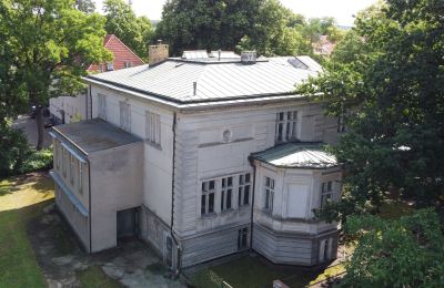 Historische Villa erwerben Koszalin, Marszałka Józefa Piłsudskiego 53, Westpommern, dron,elewacja,posiadlość