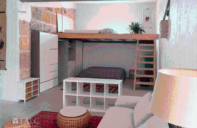 Historische Liegenschaft kaufen Porreres, Balearen, Loft-Schlafzimmer