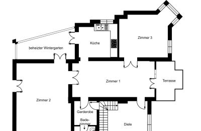 Villa storica in vendita Berlin, Berlino, Hochparterre