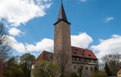 Niederroßla, Schlosshof - Wasserburg Niederroßla, Weimarer Land - Thüringen