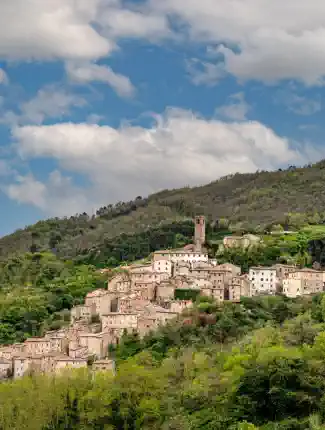 Palazzo storico con parco e potenziale di investimento in Val di Cecina, Castelnuovo di Val di Cecina, Toscana